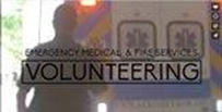 Emergency Medical and Fire Service volunteering - a volunteer by an ambulance