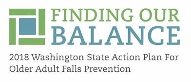 Image of the new Finding Balance action plan put out by WA State for Older Adult Falls prevention