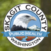 Skagit County Public Health logo, bald eagle head in circle with text