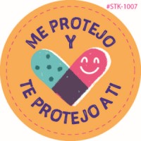 Popshop Sticker Protects Me Protects You Spanish