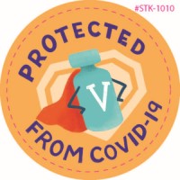 Popshop Sticker Protected from COVID-19 thumbnail
