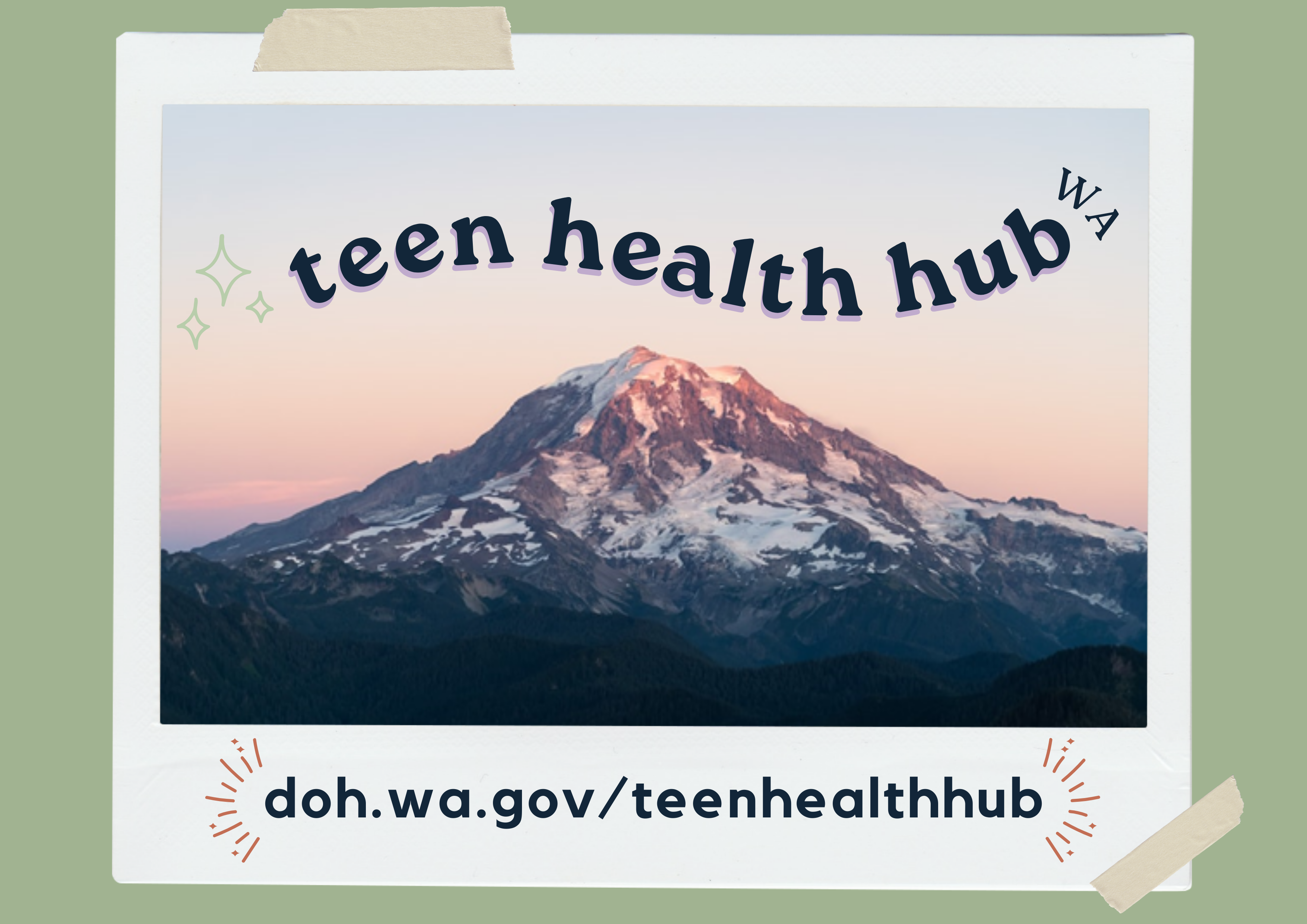 Teen Health Hub WA D-O-H dot W-A dot G-O-V slash teen health hub