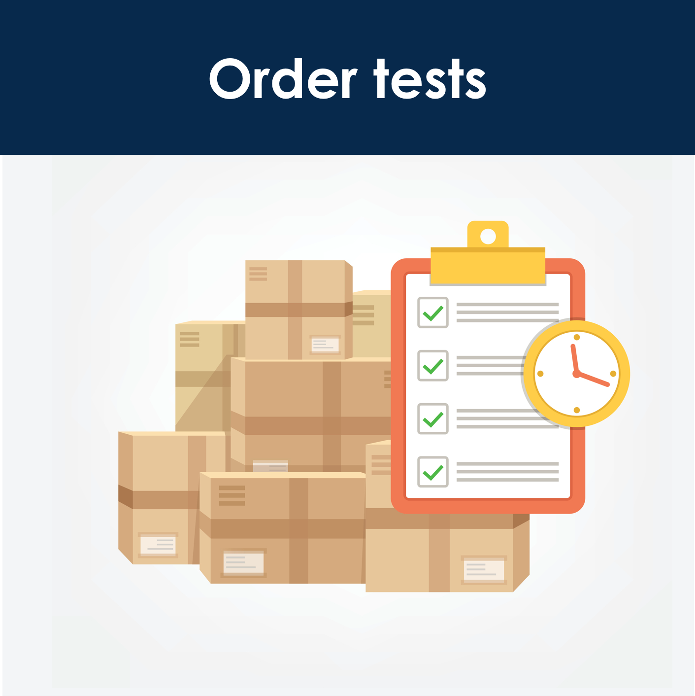 Order tests