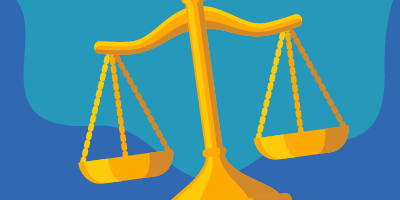 Illustration of Scales of Justice