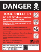 Danger Toxic Shellfish