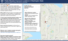 Washington Public Measles Exposure Location Mapping Tool