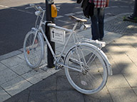 Photo of bike painted white