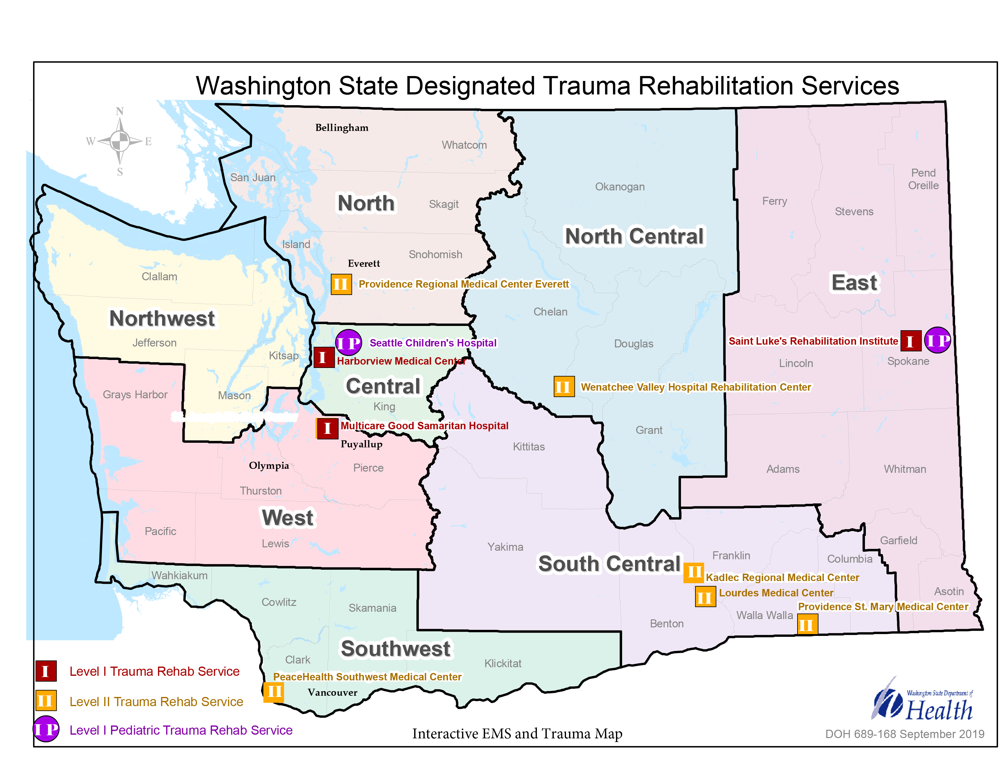 Trauma Rehabilitation Map