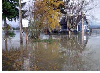 Image of flooding around house