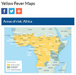Click on thumbnail of map and go to CDC yellow fever information
