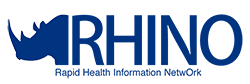 RHINO Rapid Health Information Network Logo