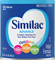 Image of a can of Similac Advance Infant Formula