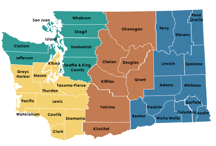 Washington State Regional Network Map