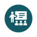 Worker Training Teal icon