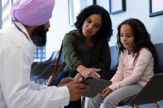 A medical provider provided information to patients