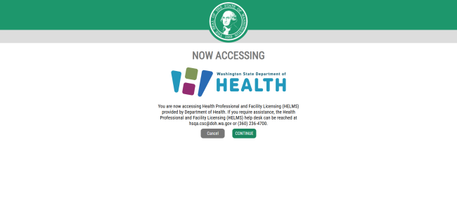 User is now accessing Secure Access Washington