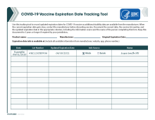 COVID-19 Vaccine Expiration Date Tracking Tool image
