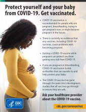 Protect Yourself & Your Baby from COVID-19 poster