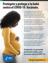Protect Yourself & Your Baby from COVID-19 poster in spanish